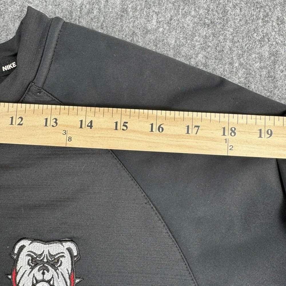 Nike Men's M Baseball Pullover Black Bulldog Embroidered Long Sleeve Training